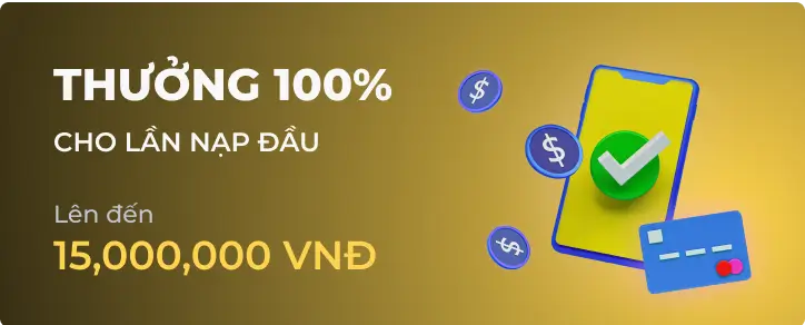 Ưu đãi Thưởng Chào Mừng 100% tại bet88